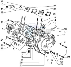 GSM 50 drawing Crankcase