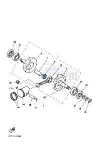 PW50 (2SA7 2SA8 2SA9) drawing CRANKSHAFT & PISTON