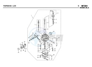 SMX-125-4T-BLUE drawing CARBURETTOR