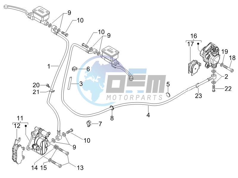 Brakes pipes - Calipers