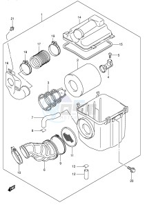 LT-A500F (P24) drawing AIR CLEANER