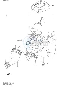 RM85 (P2) drawing AIR CLEANER