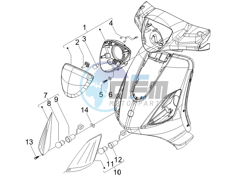 Head lamp - Turn signal lamps