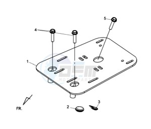 MAXSYM 400 EFI ABS drawing LUGGAGE RACK