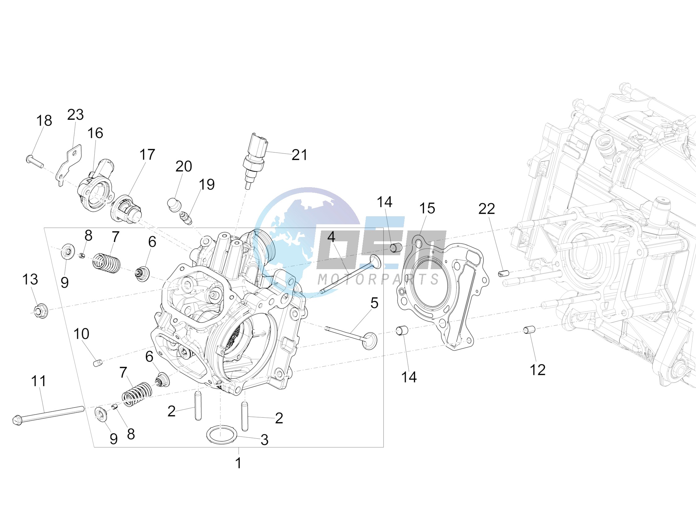 Cylinder head unit - Valve