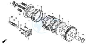 CMX250C REBEL drawing CLUTCH