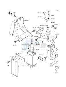 KLX 650 C [KLX650] (C1-C4) [KLX650] drawing FUEL EVAPORATIVE SYSTEM