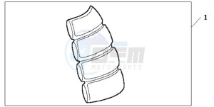 CBR125RWA Australia - (U / WH) drawing TANK PAD 2