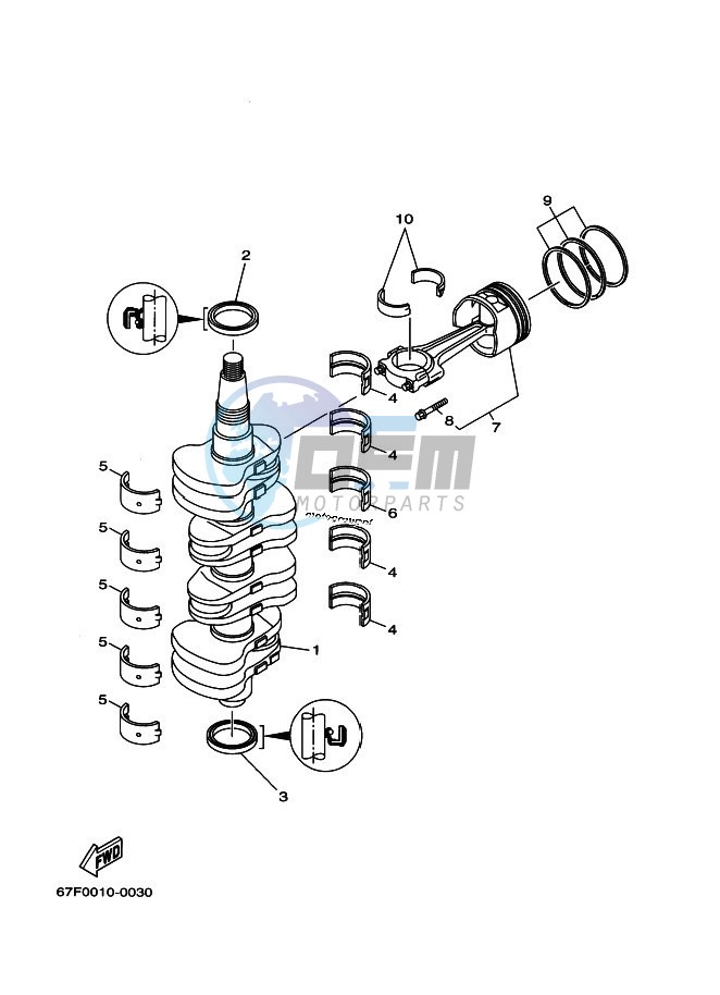 CRANKSHAFT--PISTON