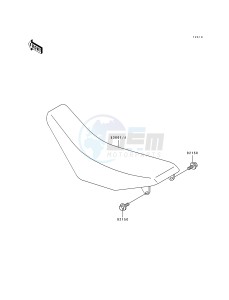 KX 125 K [KX125] (K) [KX125] drawing SEAT