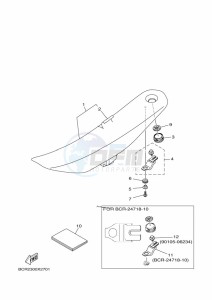 YZ125 (B4X2) drawing SEAT