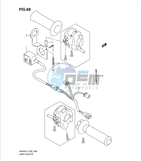 GRIP HEATER (AN400ZAL1 E2)