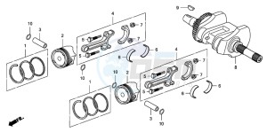 FJS400D SILVER WING drawing CRANKSHAFT/PISTON