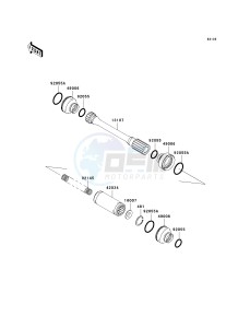 KVF 360 C [PRAIRIE 360 4X4 HARDWOODS GREEN HD] (C6F-C9F) C6F drawing DRIVE SHAFT-PROPELLER