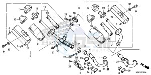 CRF250RE CRF250R Europe Direct - (ED) drawing EXHAUST MUFFLER