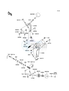 MULE_600 KAF400B9F EU drawing Shift Lever(s)