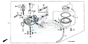 CRF70FB CRF70F ED drawing CARBURETOR