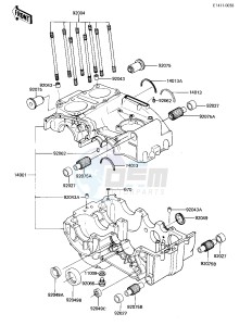 KZ 305 B [CSR BELT] (B1) [CSR BELT] drawing CRANKCASE