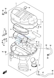 GSX-S1000F drawing AIR CLEANER