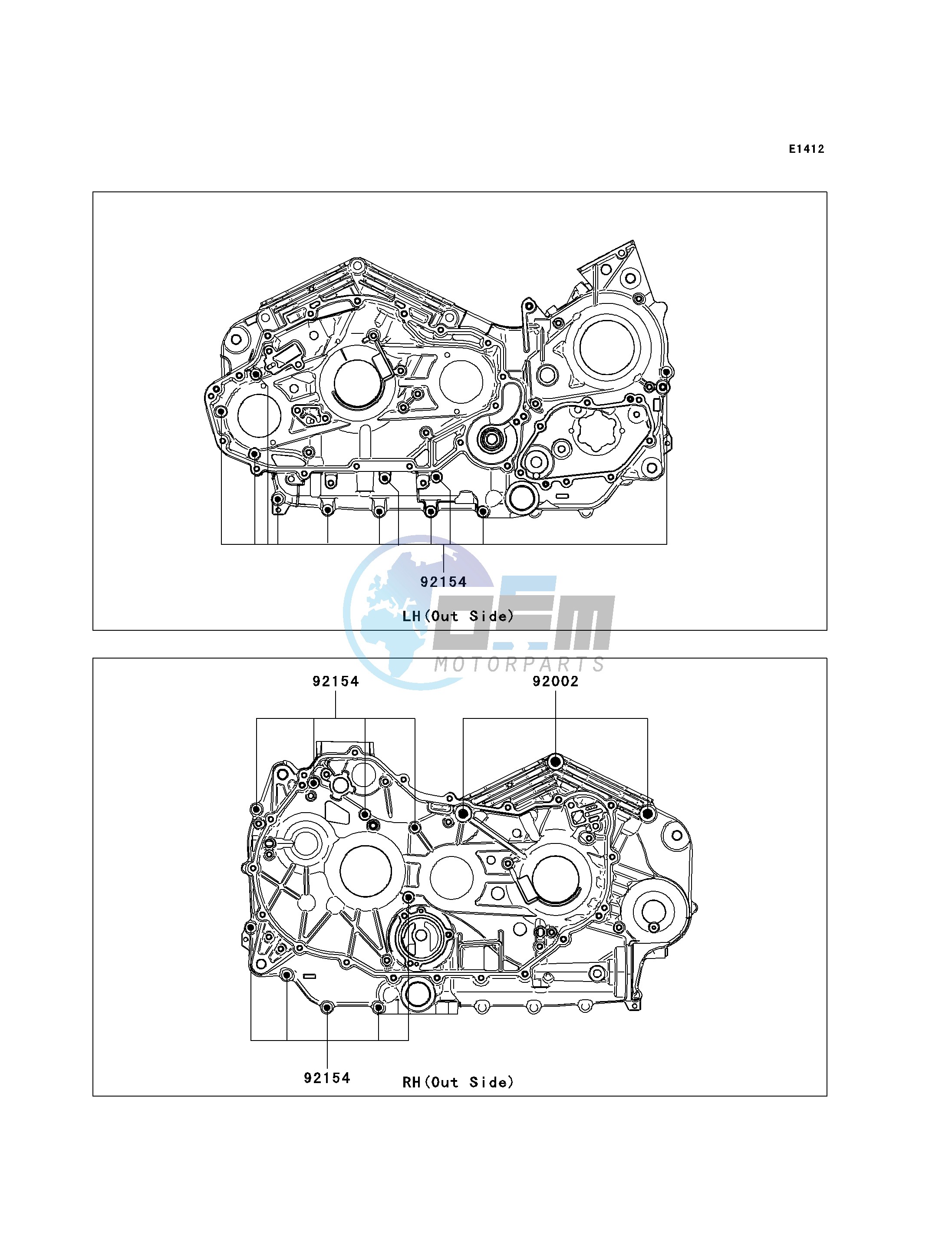 CRANKCASE BOLT PATTERN