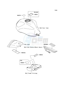 Z1000 ZR1000-A3H FR GB XX (EU ME A(FRICA) drawing Labels