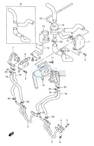 GSF1200 (E2) Bandit drawing SECOND AIR (GSF1200ST SV SW SX SY E18)