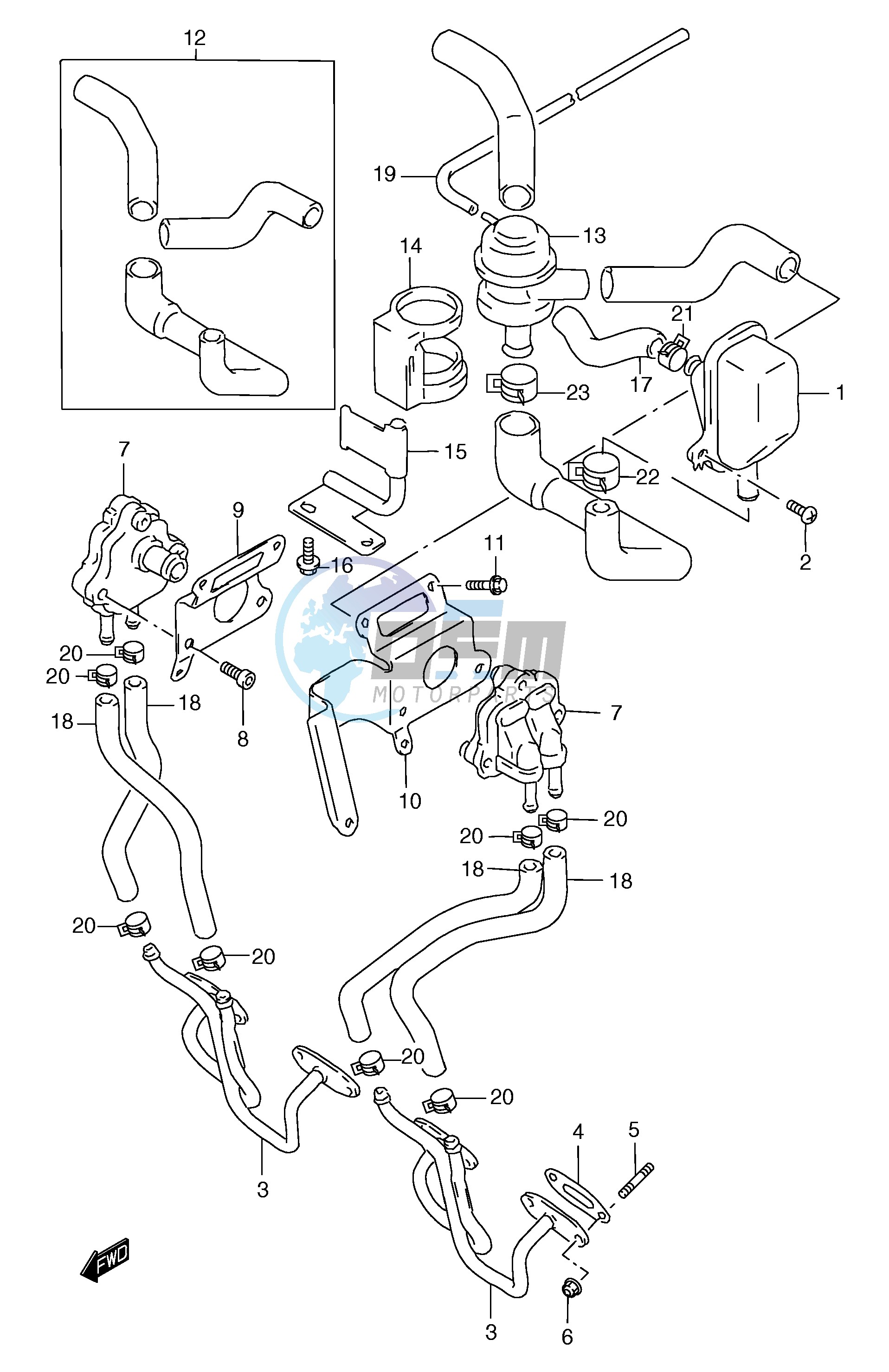 SECOND AIR (GSF1200ST SV SW SX SY E18)