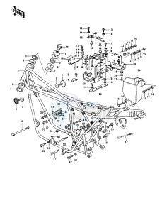 KZ 900 A (A4-A5) drawing FRAME_FRAME FITTINGS