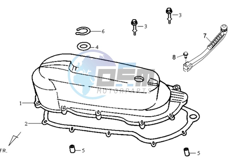 CRANKCASE COVER LEFT