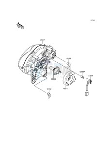 VULCAN S EN650AGF XX (EU ME A(FRICA) drawing Headlight(s)