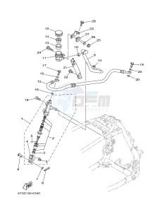 YFZ450 YFZ450D (1PD5 1PD6) drawing REAR MASTER CYLINDER