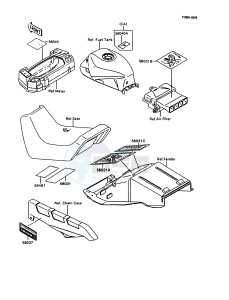 ZX 600 C [NINJA 600R] (C10) [NINJA 600R] drawing LABELS