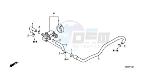 CB600FA39 Australia - (U) drawing AIR INJECTION CONTROL VALVE