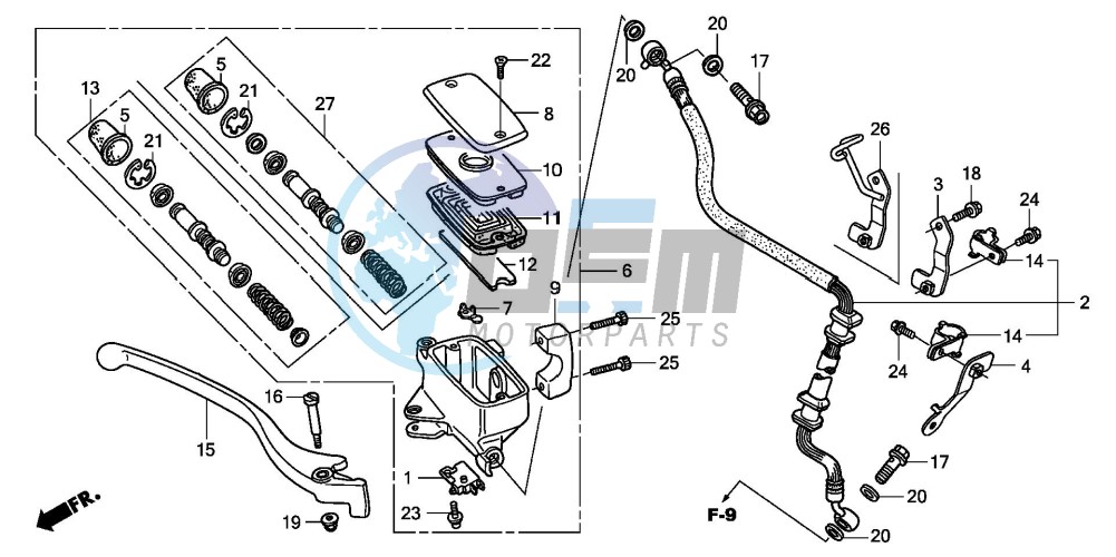 FR. BRAKE MASTER CYLINDER