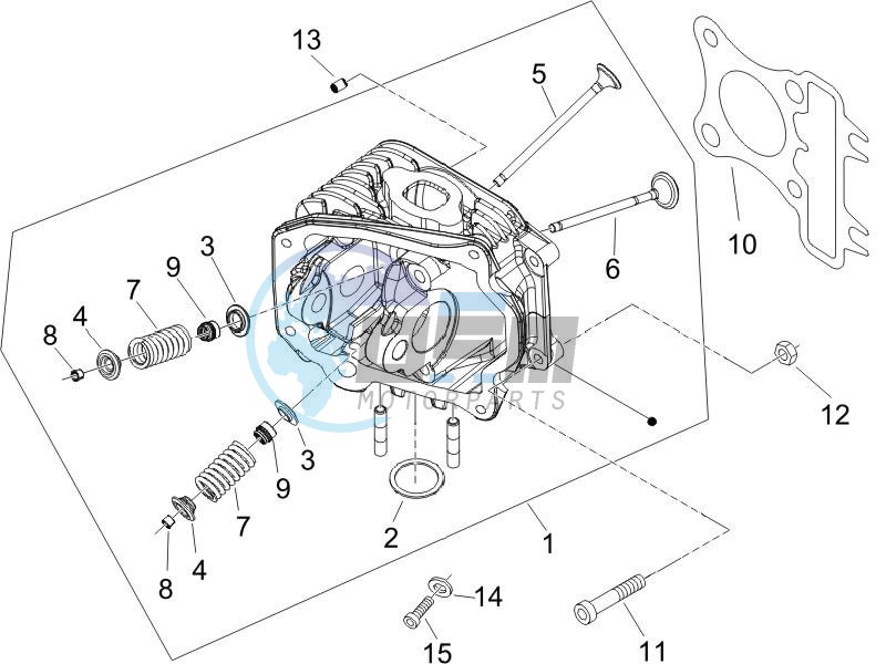 Cilinder head unit - Valve