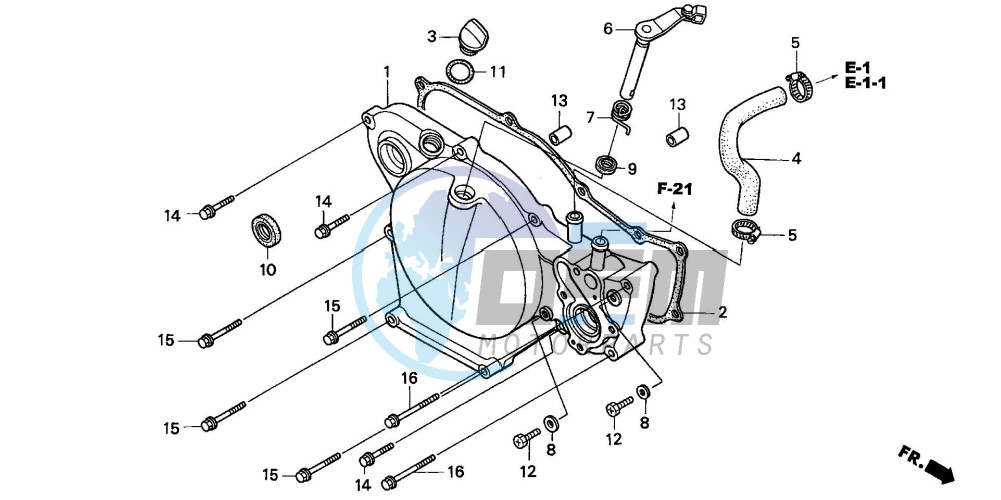 RIGHT CRANKCASE COVER