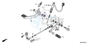 NT700VAB drawing PEDAL