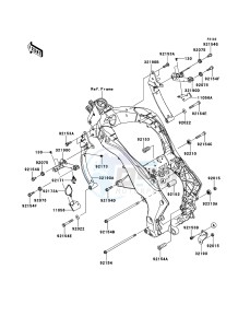 Z1000SX ABS ZX1000HBF FR GB XX (EU ME A(FRICA) drawing Engine Mount