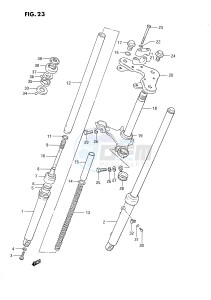 DS80 (E3) drawing FRONT FORK