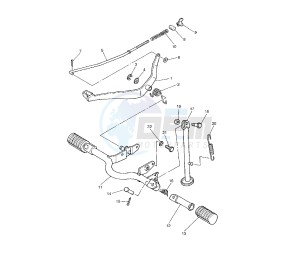 PW 80 drawing STAND AND FOOTREST