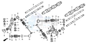 GL1500SE GOLDWING SE drawing CAMSHAFT/VALVE