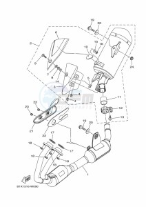 YZF250-A (B1X1) drawing EXHAUST