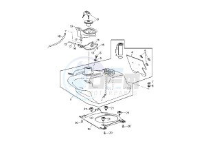 YP R X-MAX 125 drawing FUEL TANK