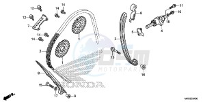 CBR1000RAG CBR1000 - Fireblade ABS Europe Direct - (ED) drawing CAM CHAIN/ TENSIONER