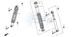 TRX200 FOURTRAX 200 drawing FRONT CUSHION