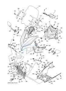 XP500A T-MAX 530 (2PWM) drawing WINDSHIELD