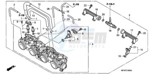 CB1000RAA Europe Direct - (ED / ABS) drawing THROTTLE BODY