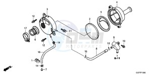 CRF70FC drawing AIR CLEANER