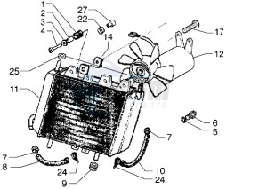 Runner VX 125 drawing Radiator