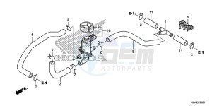 VFR1200XDLE CrossTourer ED drawing AIR INJECTION CONTROL VALVE